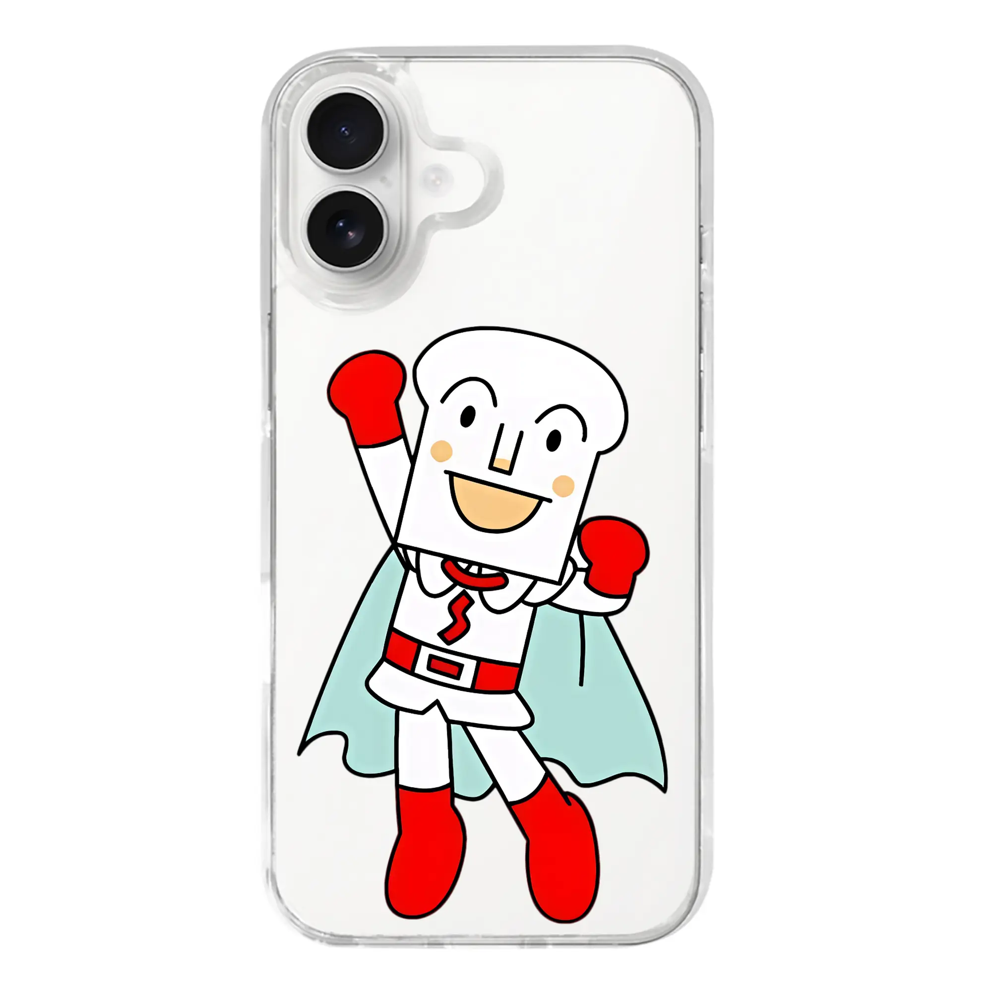 アンパンマン グッズ,しょくぱんまん - iPhone 17シリーズ 透明スマホケース – 薄型・耐衝撃・精密フィット保護カバー